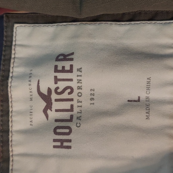 4 for $15 Hollister army green thick, warm jacket size large - Picture 2 of 4